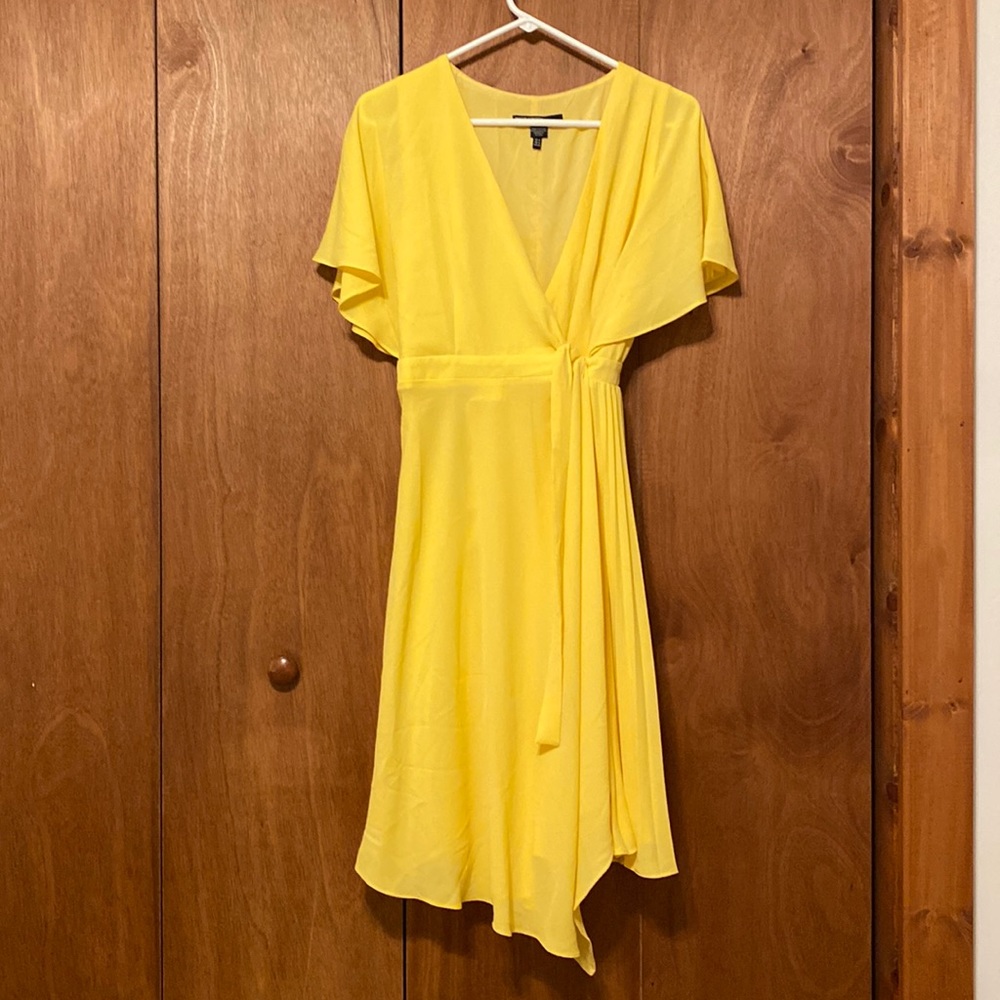 Maggot London wrap dress - yellow
